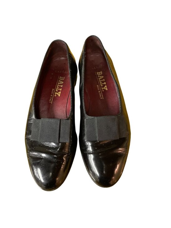 Bally Caesar Slip On Patent Leather Bow Loafer Dress Shoes Black Sz 8M main image 10